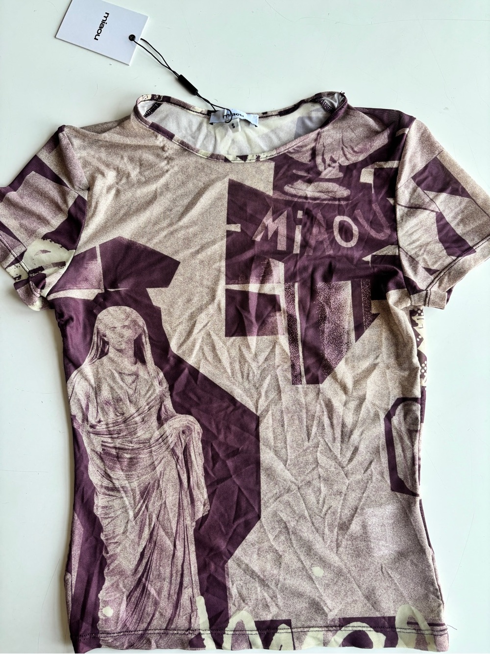 Miaou Mini Tee in Stone Mauve
